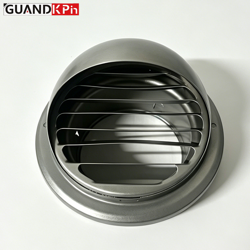 Stainless Steel Wall Vent Cap Without Mesh, External Air Outlet Hood for Fresh Air Ventilation
