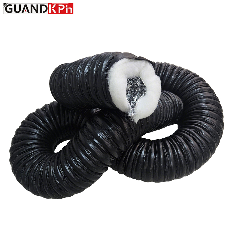 White  Insulated Flexible Duct For Central Air‑Conditioning Anti‑Condensation