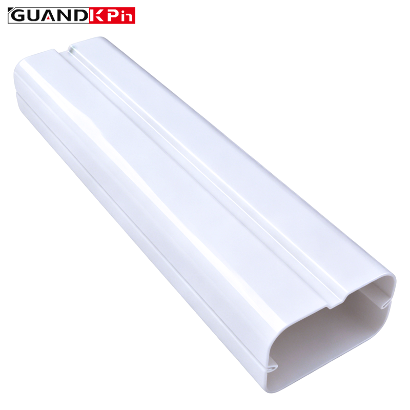 75mm 100mm 130mm 160mm PVC White UV-Resistant Decorative AC Pipe Cover for Mini Split VRF Multi Split Line Set Cover Kit