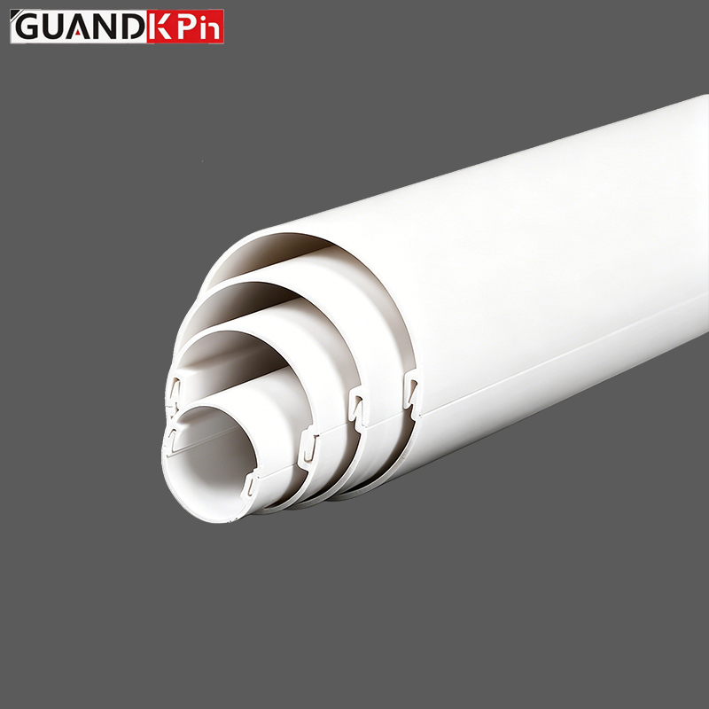 PVC Two-Piece Split Conduit Half Shell Pipe, Snap-On Haval Protective Duct for Cable & Heating Pipe Insulation Retrofit