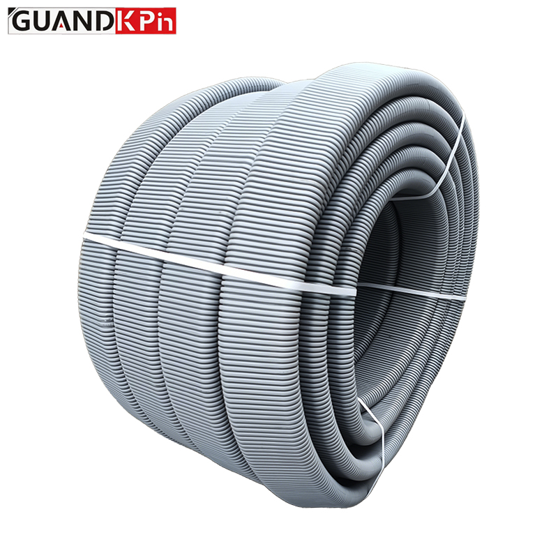 HDPE Corrugated Flat Duct Flexible Underfloor Fresh Air Ventilation Pipe for HVAC Ventilation System