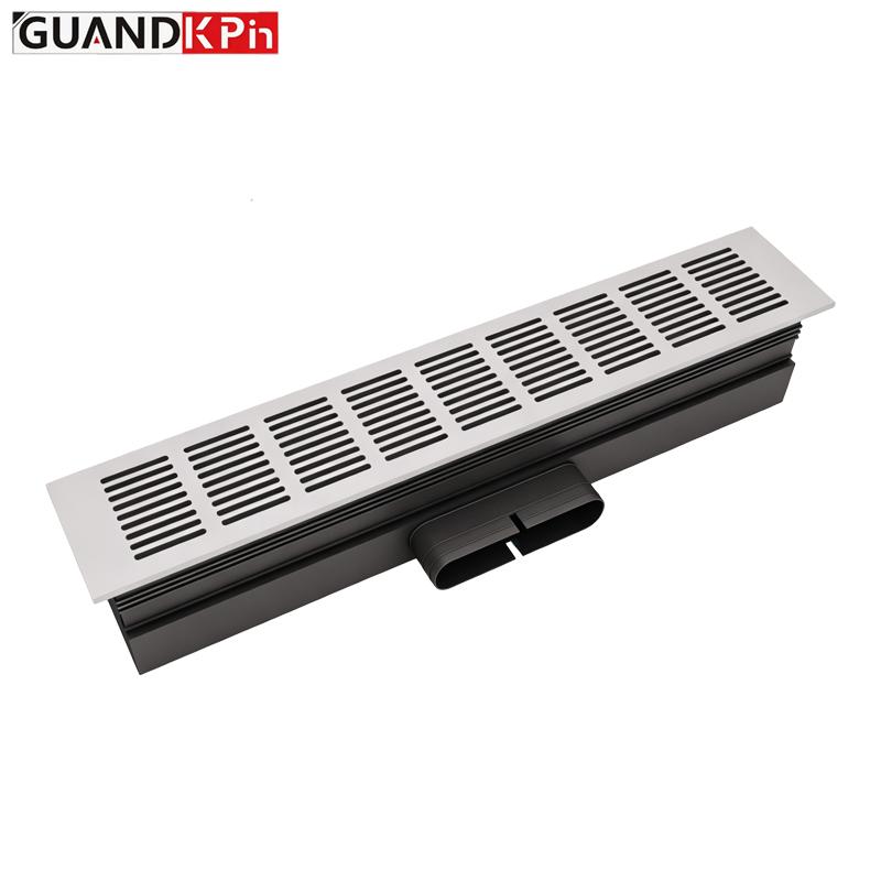 Open-Close Adjustable Floor Supply Air Vent, ABS Base Box with Aluminum Alloy/Stainless Steel Panel, Underfloor Air Diffuser for Fresh Air HVAC System
