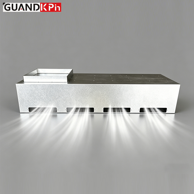 Custom Underfloor Air Distribution Box, Metal HVAC Air Plenum Box with Multiple Duct Interfaces for Fresh Air Ventilation System