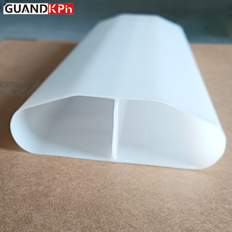 Shield-Shaped ABS Flat Duct 132×45mm, Rigid Underfloor Fresh Air Ventilation Pipe for HVAC Ventilation System